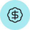 circle icon dollar